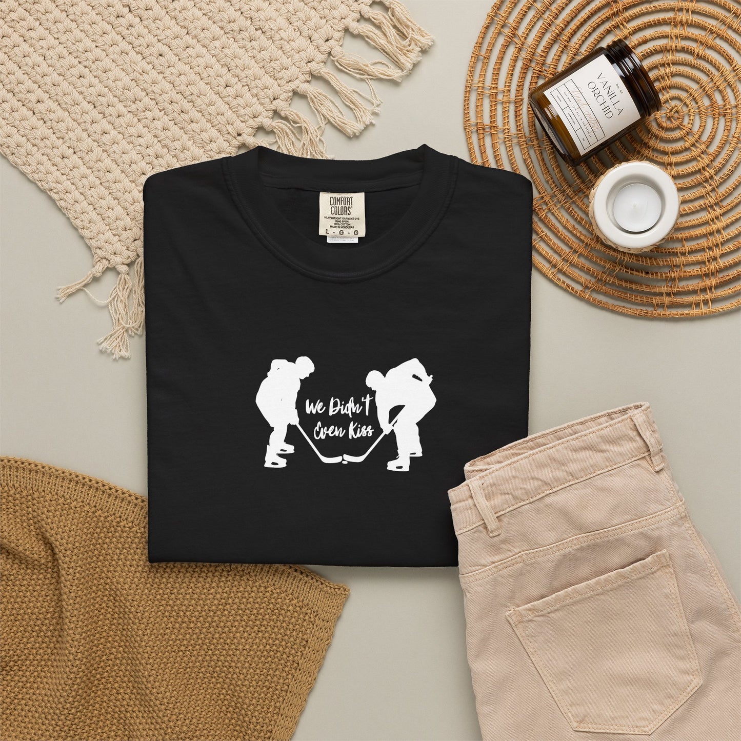 We Didn’t Even Kiss Hockey Shirt | Hockey Romance IYKYK Reader Tee
