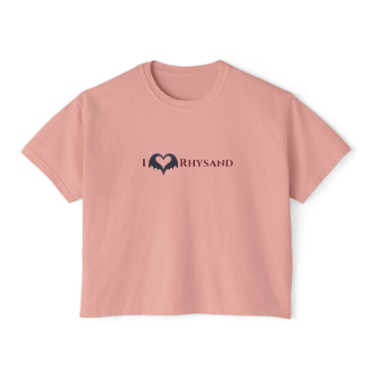 BookTok Rhysand Boxy Tee | Women's Boxy Tee | Casual Graphic T-Shirt, Everyday Wear, Gift for Her, Minimalist Style, Comfy Tee