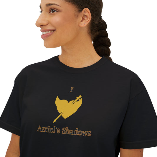 I Love Azriel's Shadows Women's Boxy Tee, Cute Graphic Tee, Gift for Readers, Literary Tee, Casual Comfort Wear