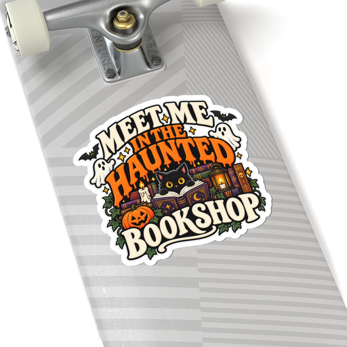 Meet Me at the Haunted Bookshop Sticker | Book Lover Decal
