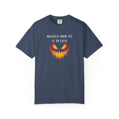 Halloween Graphic T-Shirt - 'Masked Men Do It Better'