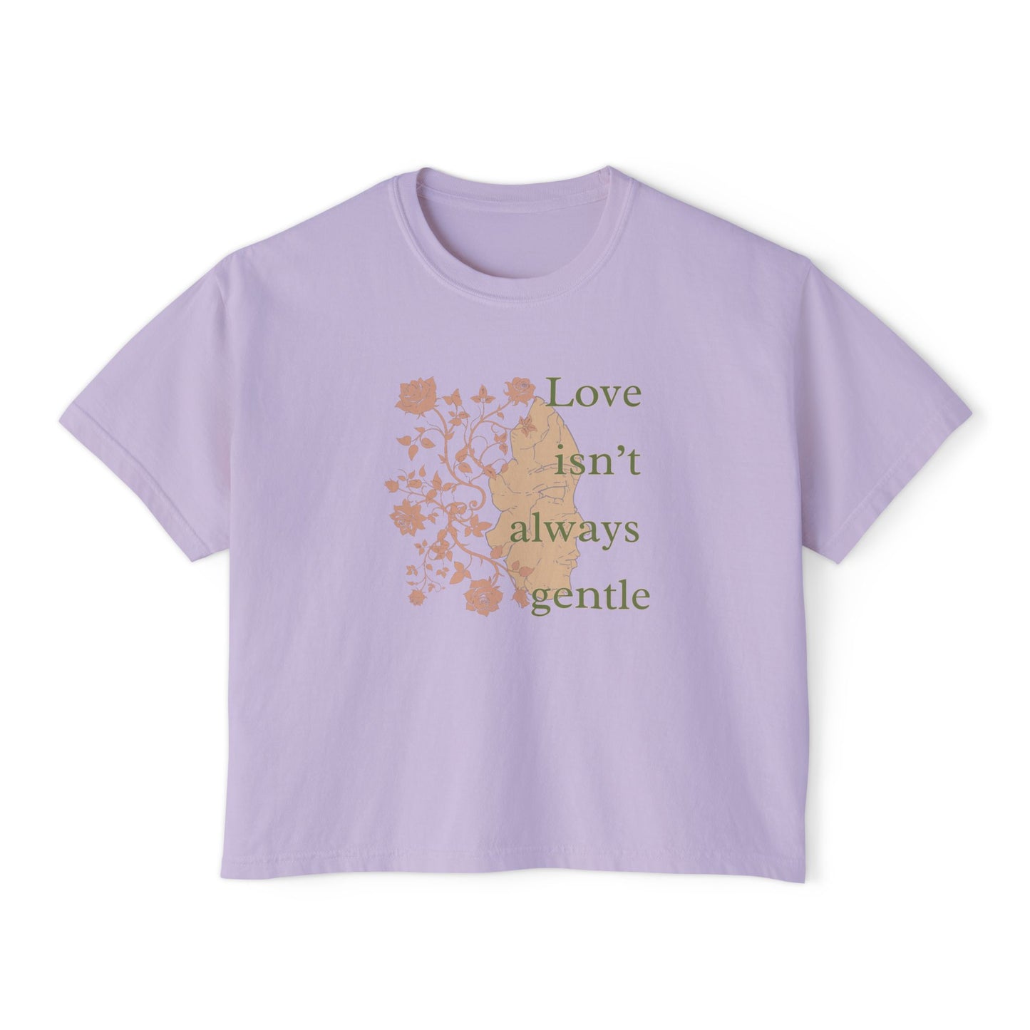 Tee Spring Court 'Love Isn't Always Gentle' Women's Boxy Boho Shirt