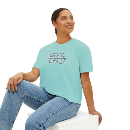 I Survived Chapter 26 Women's Boxy Tee, Inspirational T-Shirt, Motivational Graphic Tee, Birthday Gift, Celebration Top