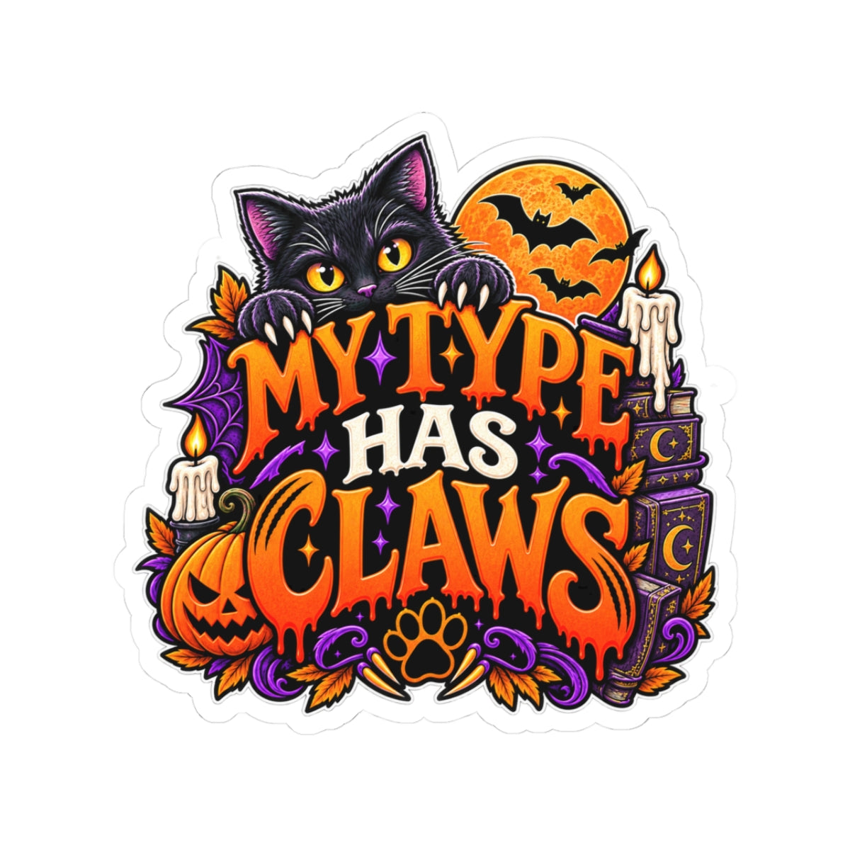 My Type Has Claws Sticker | Werewolf Romance Reader Decal