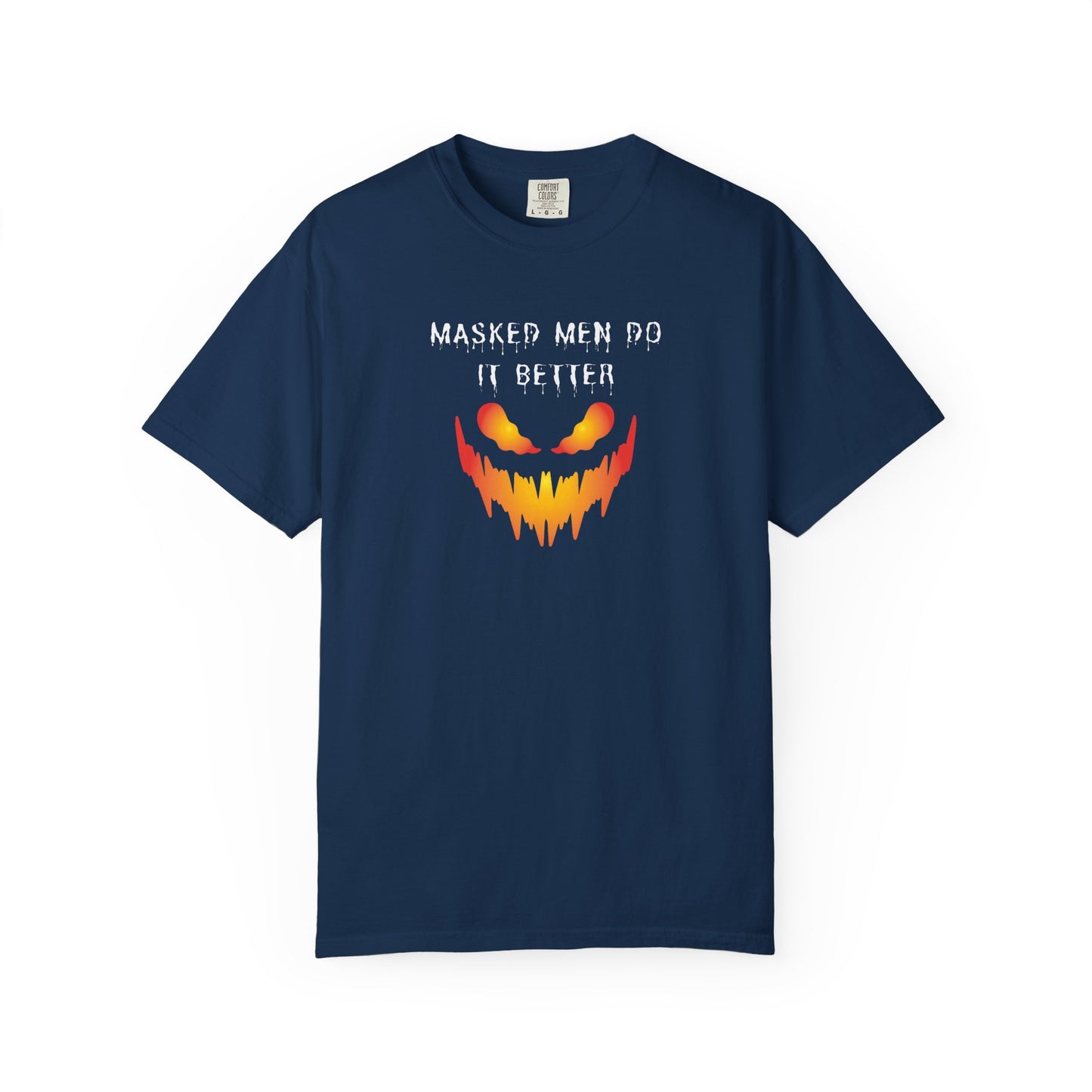 Halloween Graphic T-Shirt - 'Masked Men Do It Better'
