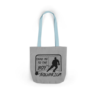 Take Me to the Boy Aquarium Tote Bag | Hockey Fan Canvas Tote