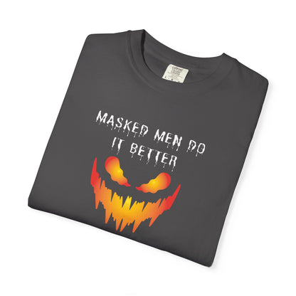 Halloween Graphic T-Shirt - 'Masked Men Do It Better'