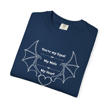 Rhysand to Feyre Quote T-Shirt | “You’re My Equal, My Mate, My Heart” ACOTAR Tee