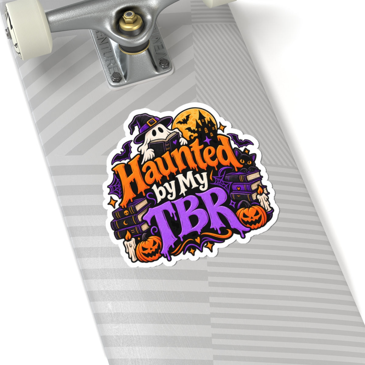 Haunted by My TBR Sticker | Funny Halloween Reader Decal