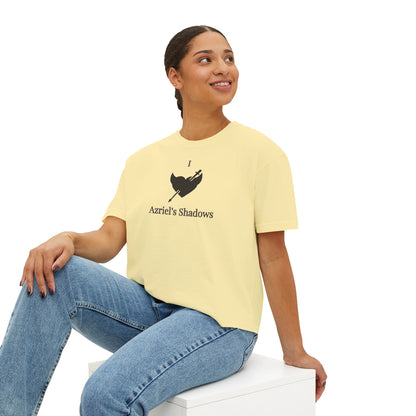 I Love Azriel's Shadows Women's Boxy Tee, Cute Graphic Tee, Gift for Readers, Literary Tee, Casual Comfort Wear