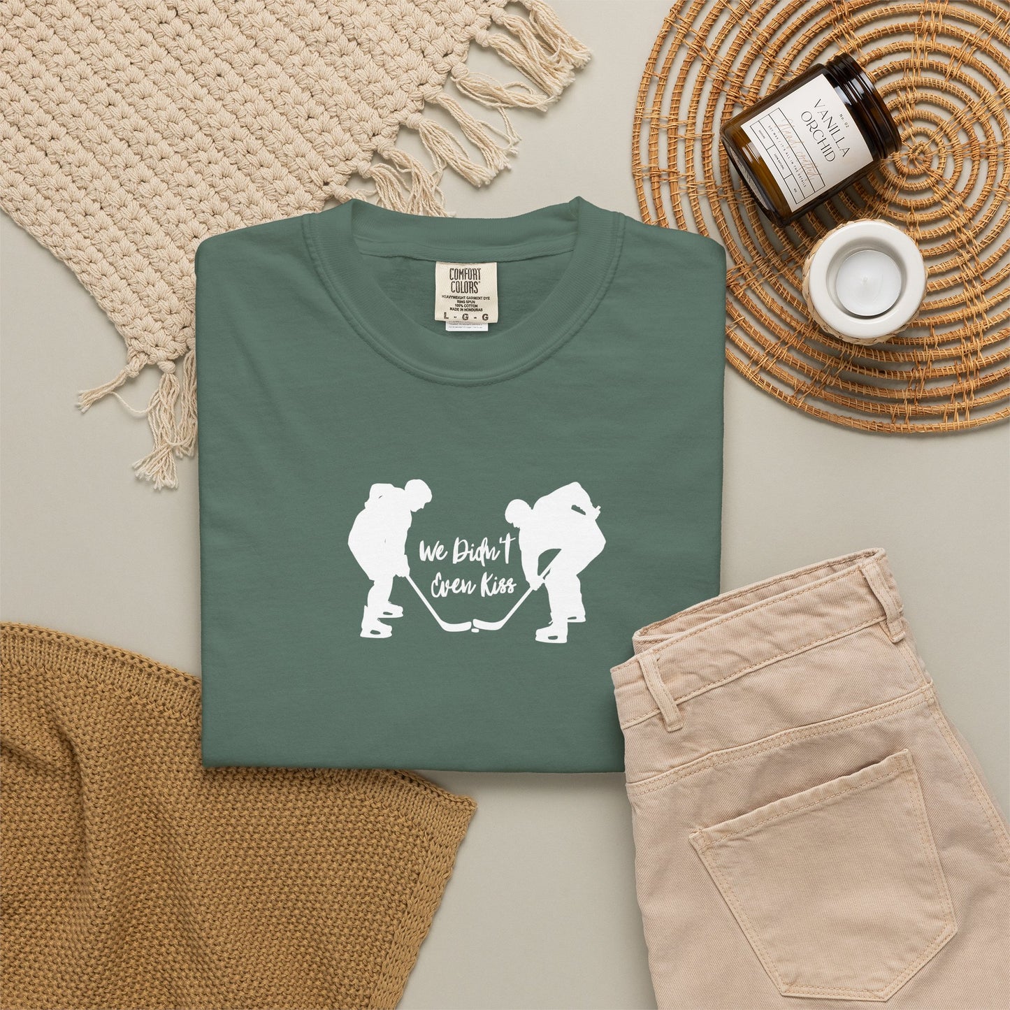 We Didn’t Even Kiss Hockey Shirt | Hockey Romance IYKYK Reader Tee
