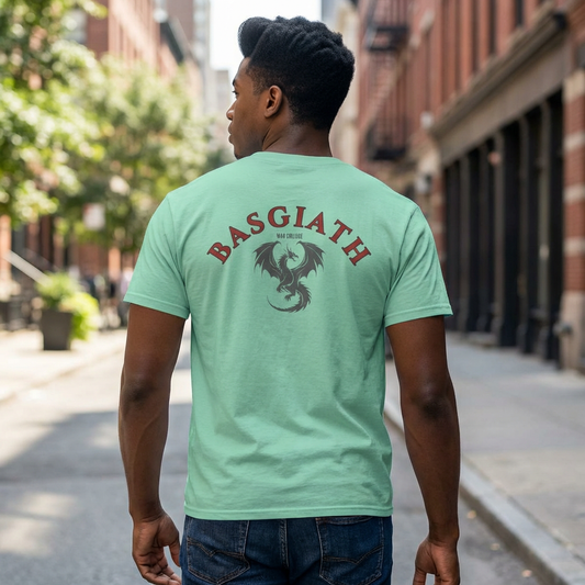 Basgiath War College Dragon Rider T-Shirt – Fantasy Academy Back Print Tee | Romantasy Reader Shirt