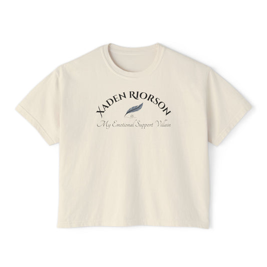 Xaden Cozy Supportive Boxy Tee for Women, Casual Everyday Wear, Gift for Friends, Motivational Women's T-Shirt, Cute Summer Top