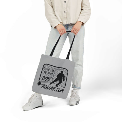 Take Me to the Boy Aquarium Tote Bag | Hockey Fan Canvas Tote