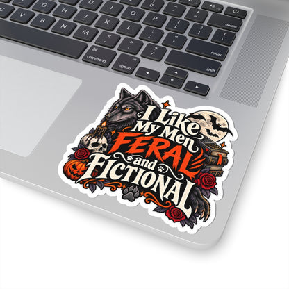 Feral & Fictional Men Sticker | Monster Romance Decal