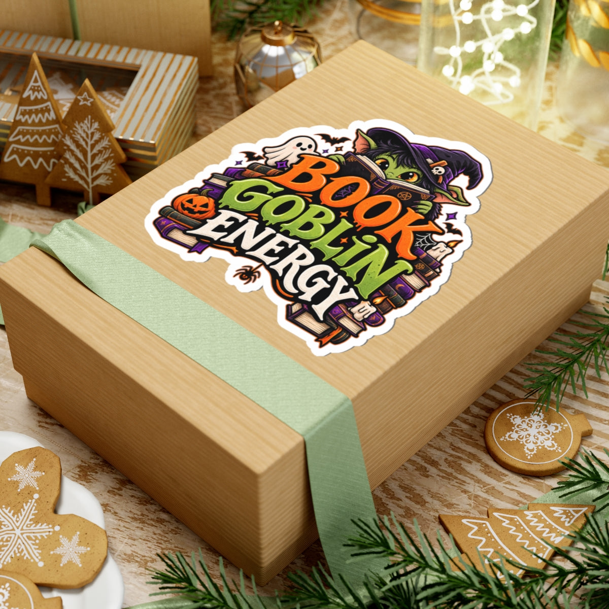 Book Goblin Energy Sticker | Funny BookTok Reader Decal