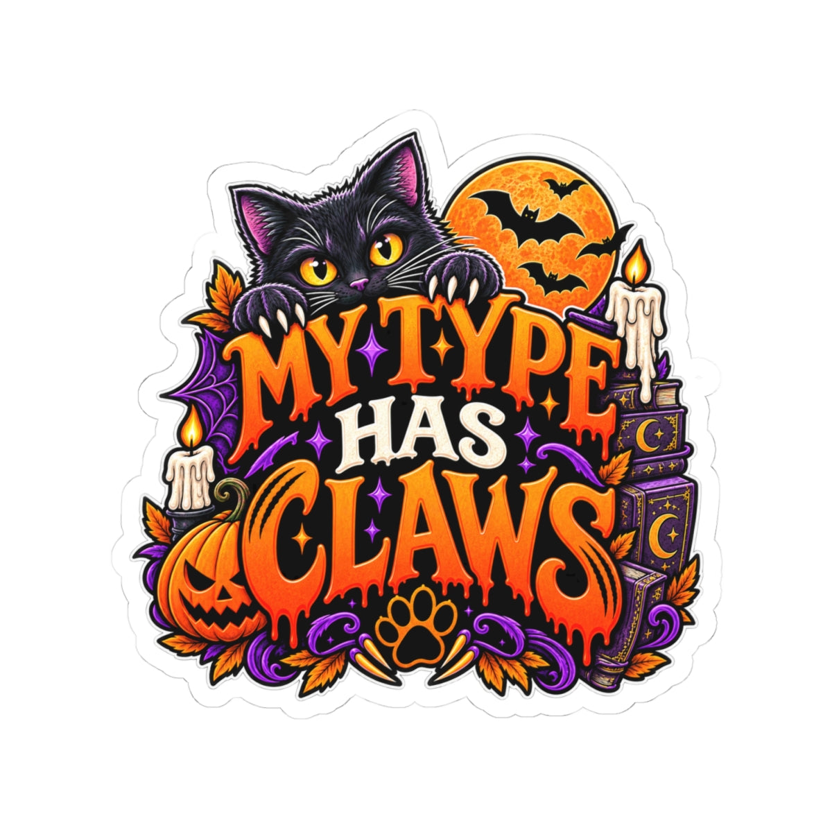 My Type Has Claws Sticker | Werewolf Romance Reader Decal