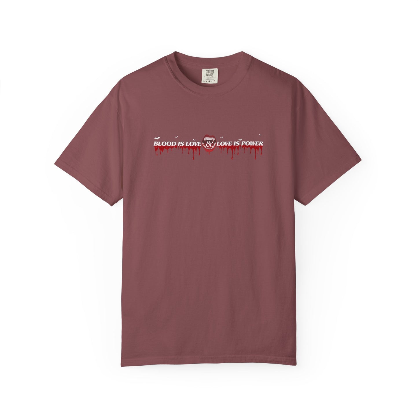 Empowerment Statement T-Shirt - "Blood is Love, Love is Power"