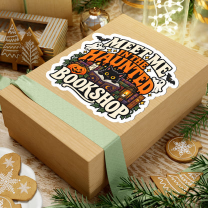 Meet Me at the Haunted Bookshop Sticker | Book Lover Decal