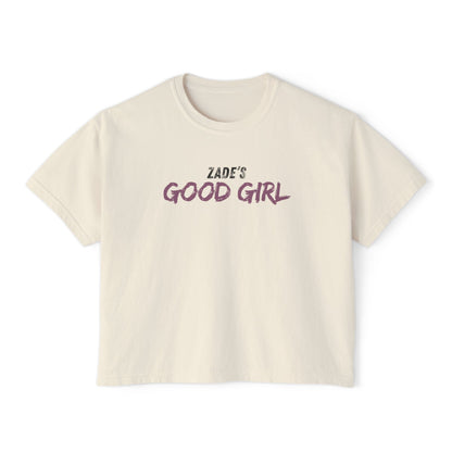 Zade’s Good Girl Boxy Tee | Dark Romance Women’s Shirt for BookTok Fans