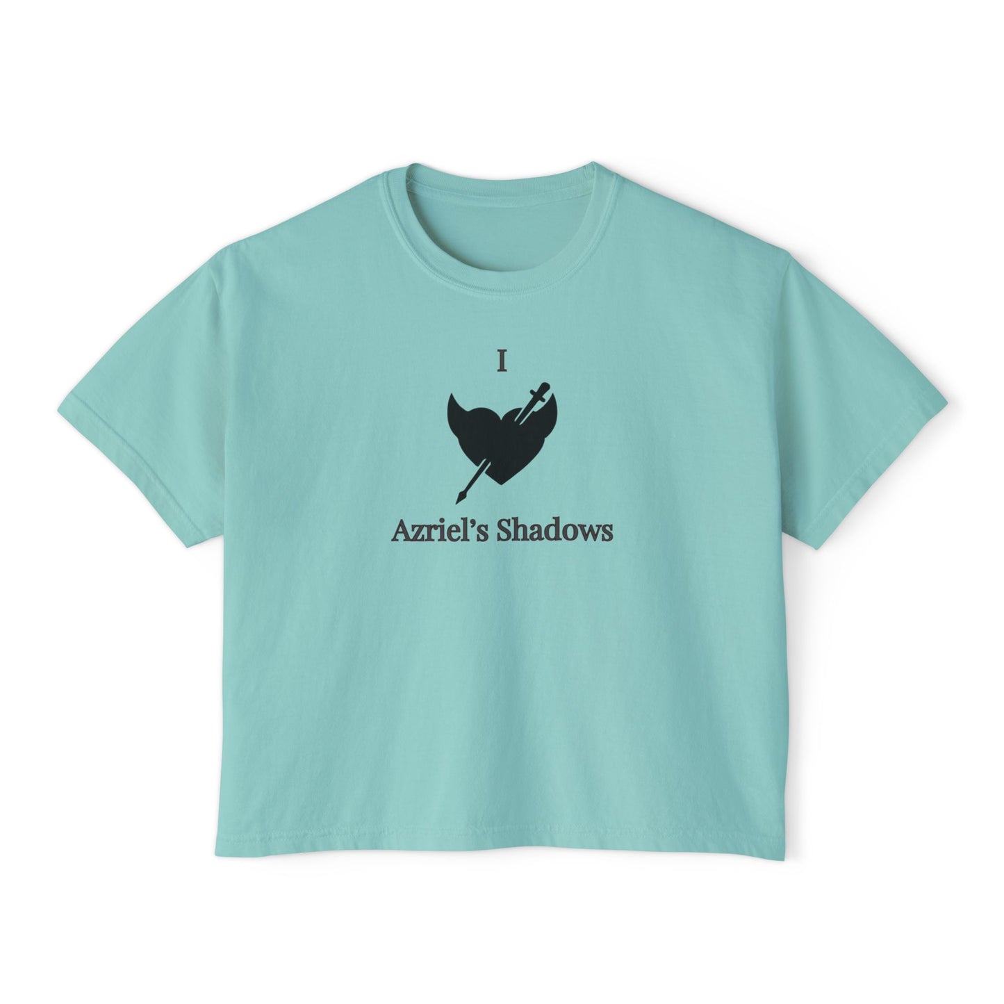 I Love Azriel's Shadows Women's Boxy Tee, Cute Graphic Tee, Gift for Readers, Literary Tee, Casual Comfort Wear