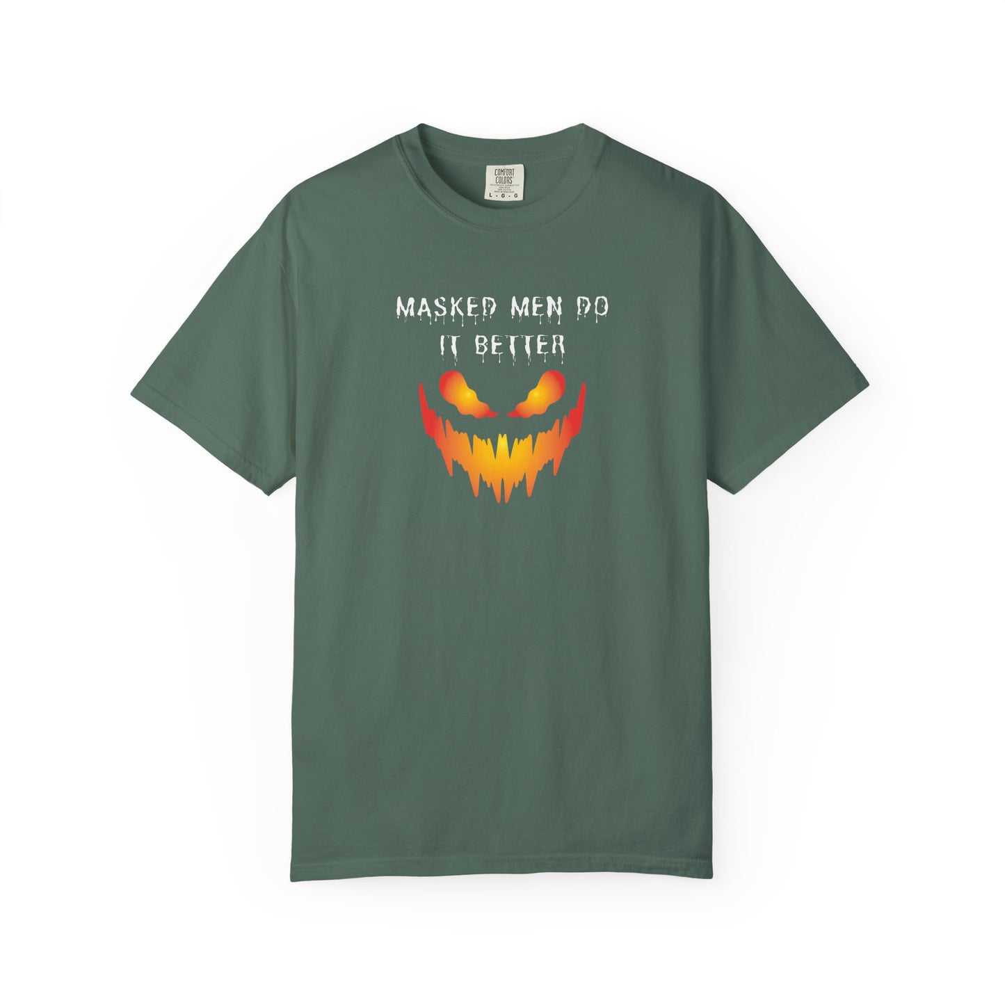 Halloween Graphic T-Shirt - 'Masked Men Do It Better'