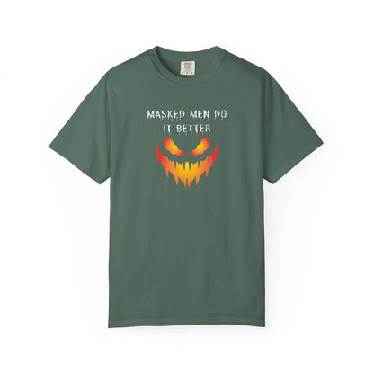 Halloween Graphic T-Shirt - 'Masked Men Do It Better'