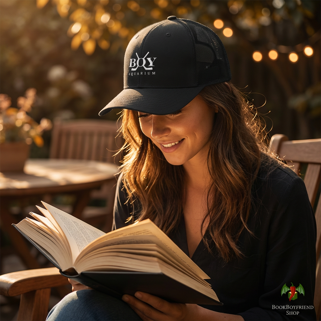 Boy Aquarium Hockey Trucker Cap | Embroidered Logo Hat