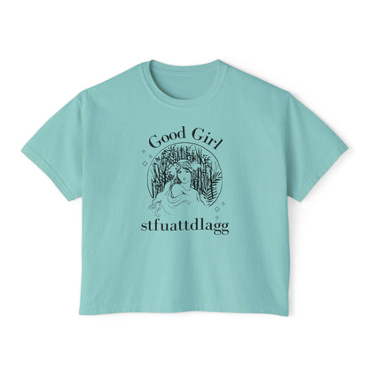 Good Girl STFUATTDLAGG Boxy Tee | Dark Romance Aesthetic Vintage T-Shirt