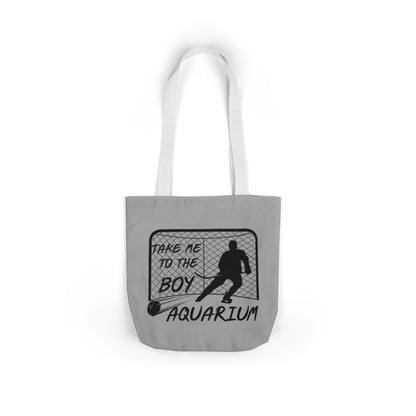 Take Me to the Boy Aquarium Tote Bag | Hockey Fan Canvas Tote