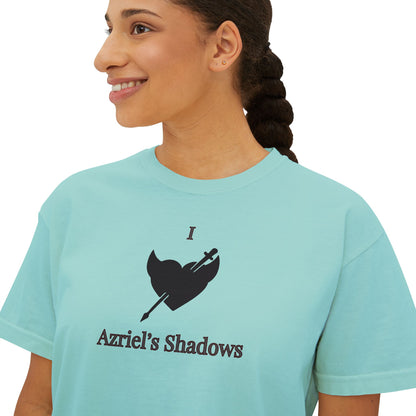 I Love Azriel's Shadows Women's Boxy Tee, Cute Graphic Tee, Gift for Readers, Literary Tee, Casual Comfort Wear