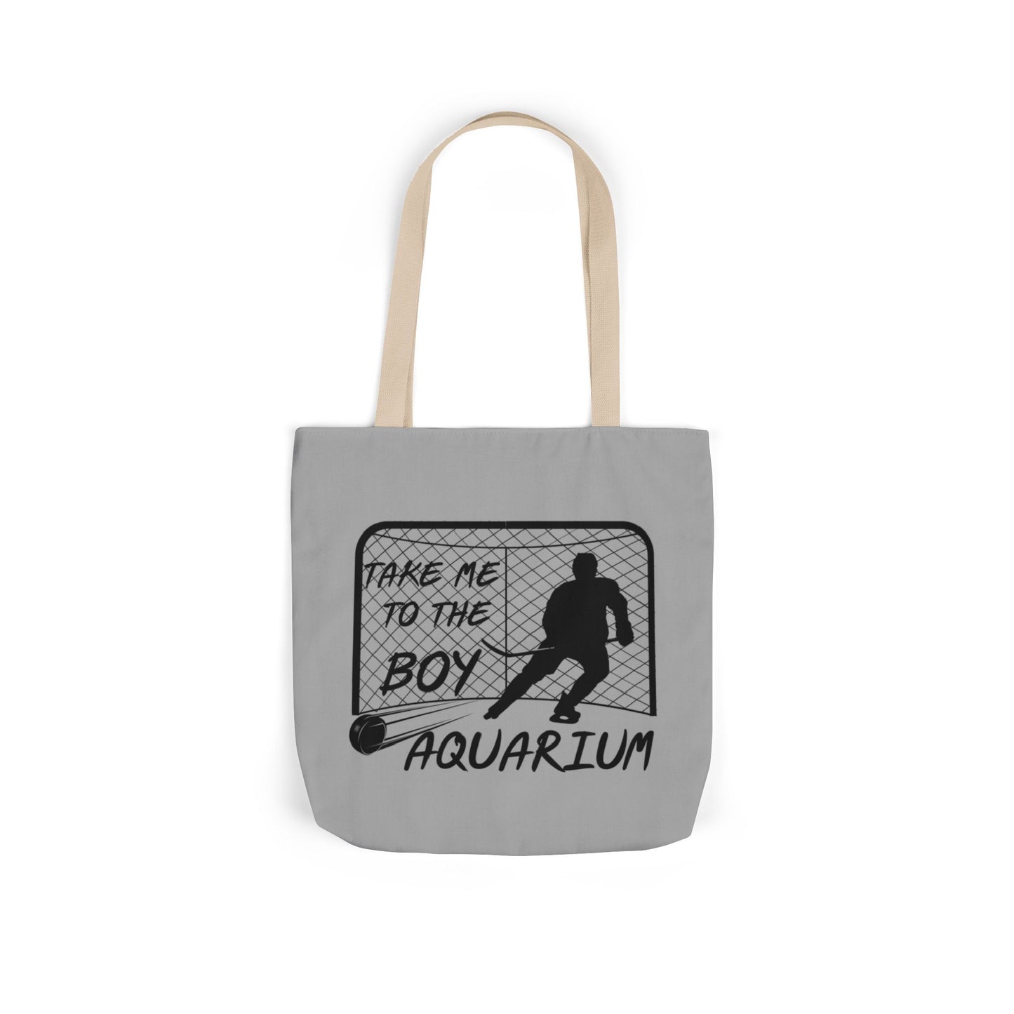 Take Me to the Boy Aquarium Tote Bag | Hockey Fan Canvas Tote