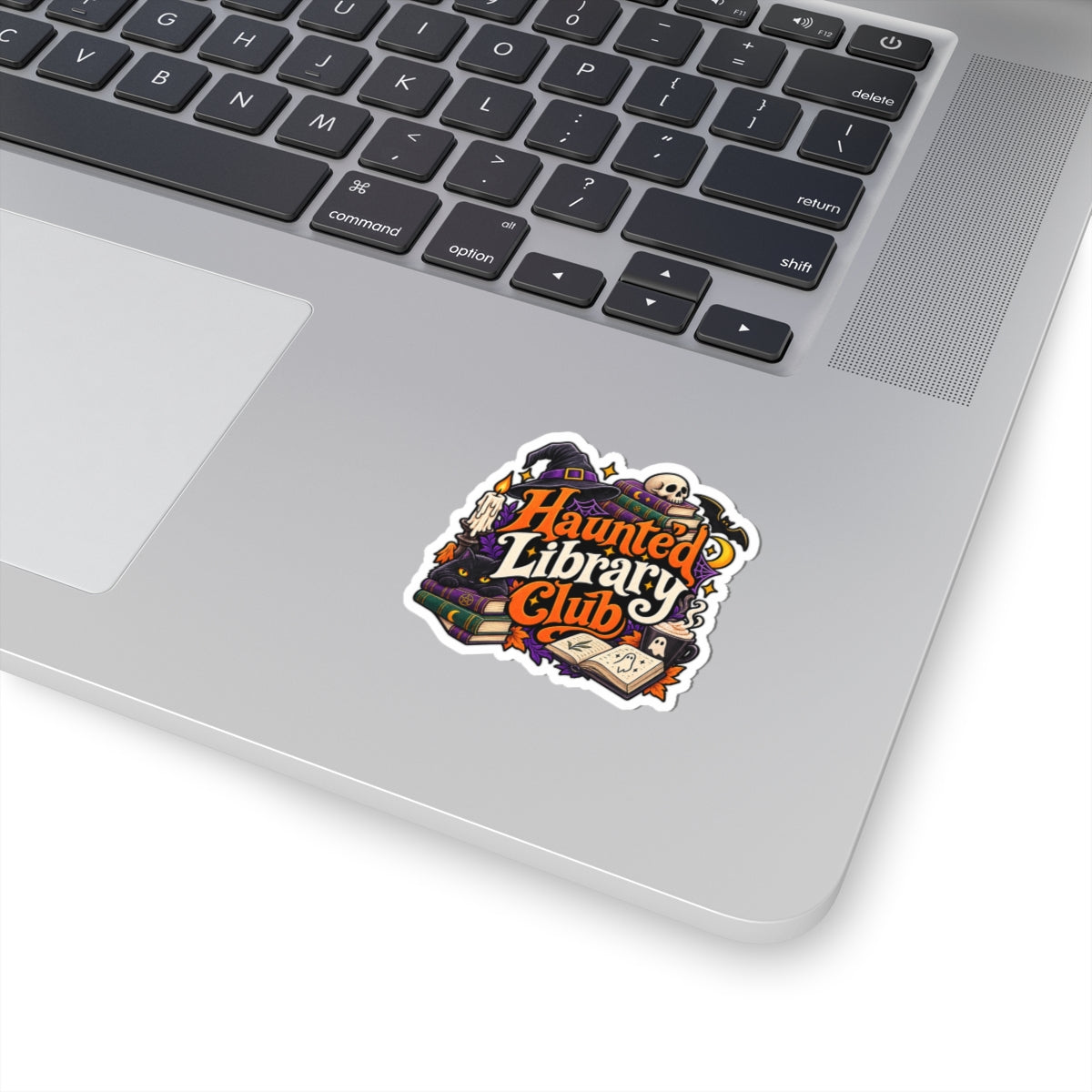 Haunted Library Club Sticker | Halloween Bookish Vinyl Decal
