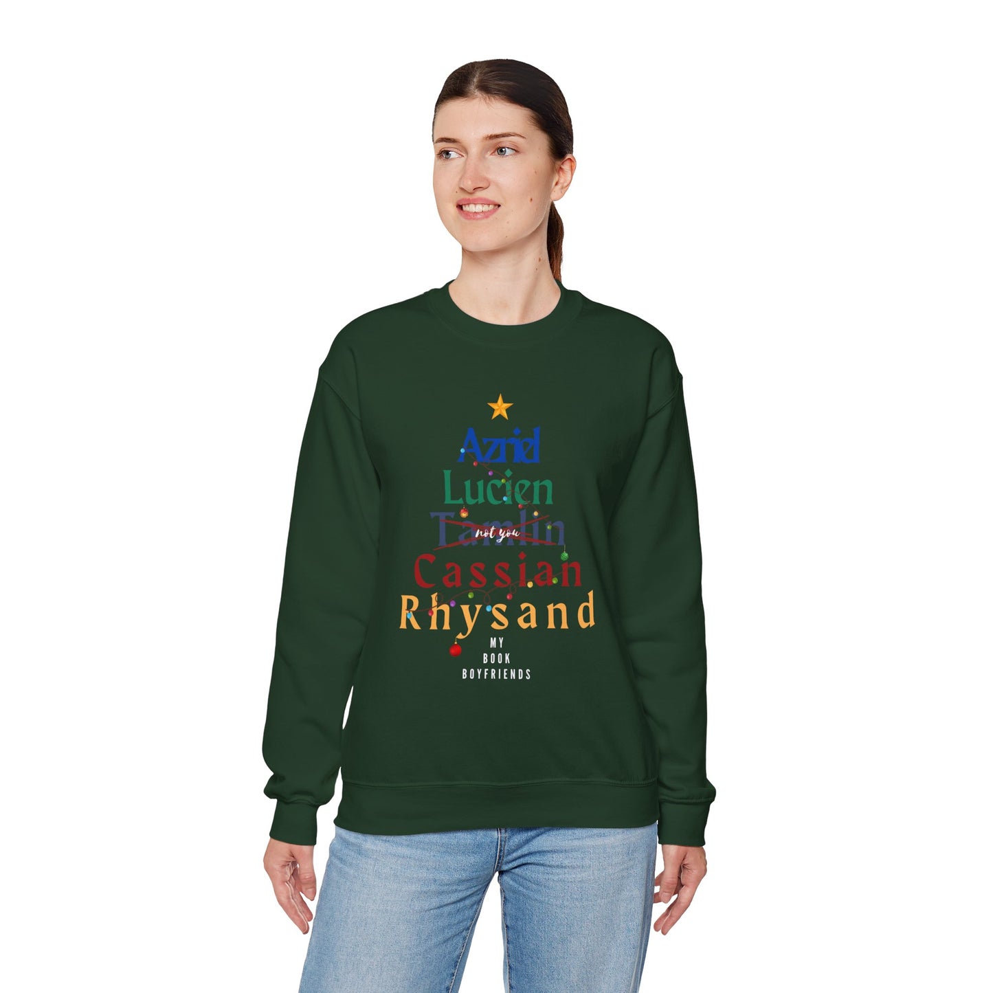 ACOTAR Book Boyfriends Christmas Sweatshirt | Rhysand, Cassian, Azriel Holiday Pullover