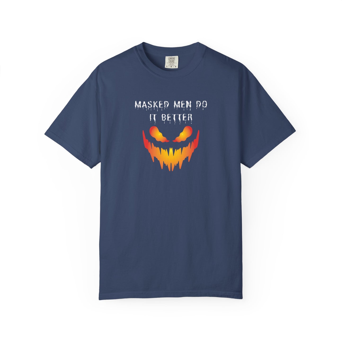 Halloween Graphic T-Shirt - 'Masked Men Do It Better'