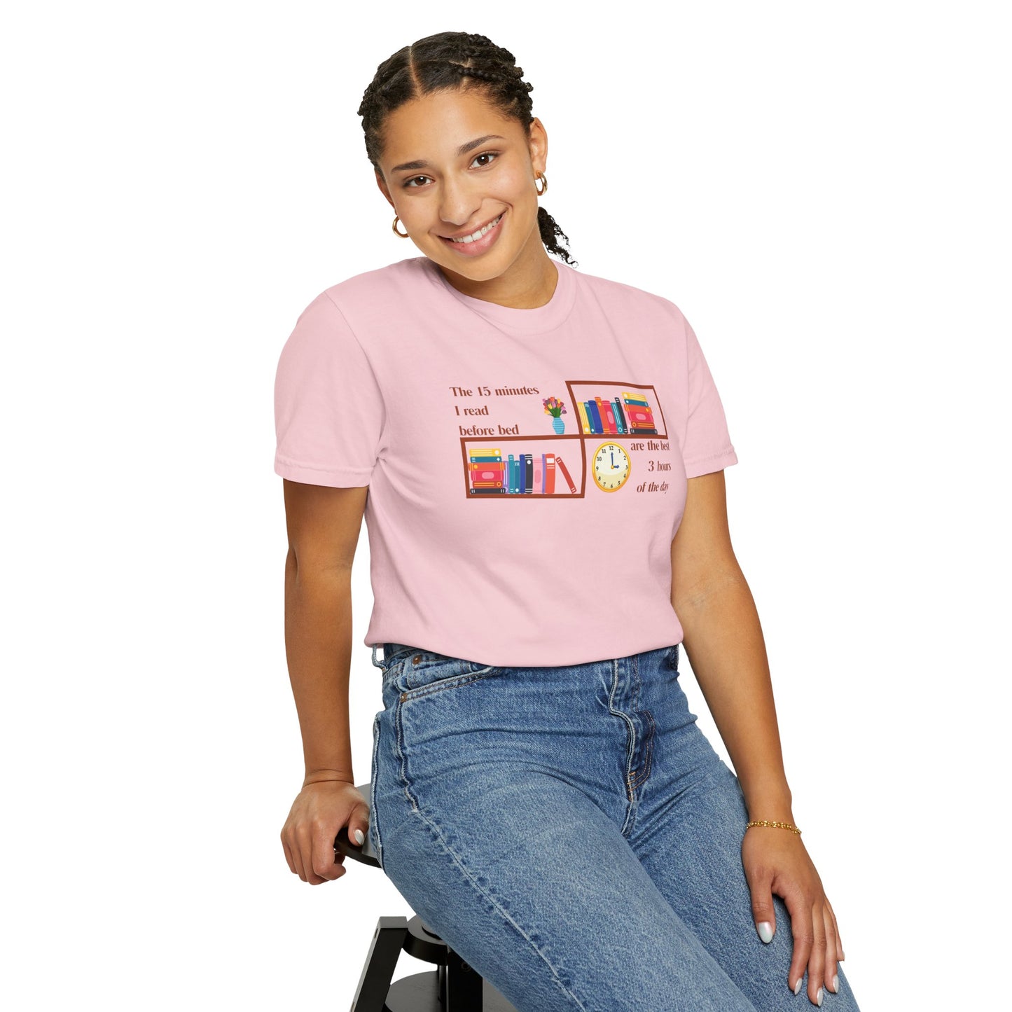 The 15 Minutes I Read Before Bed Tee | Funny Bookish Shirt for Readers and BookTok Fans