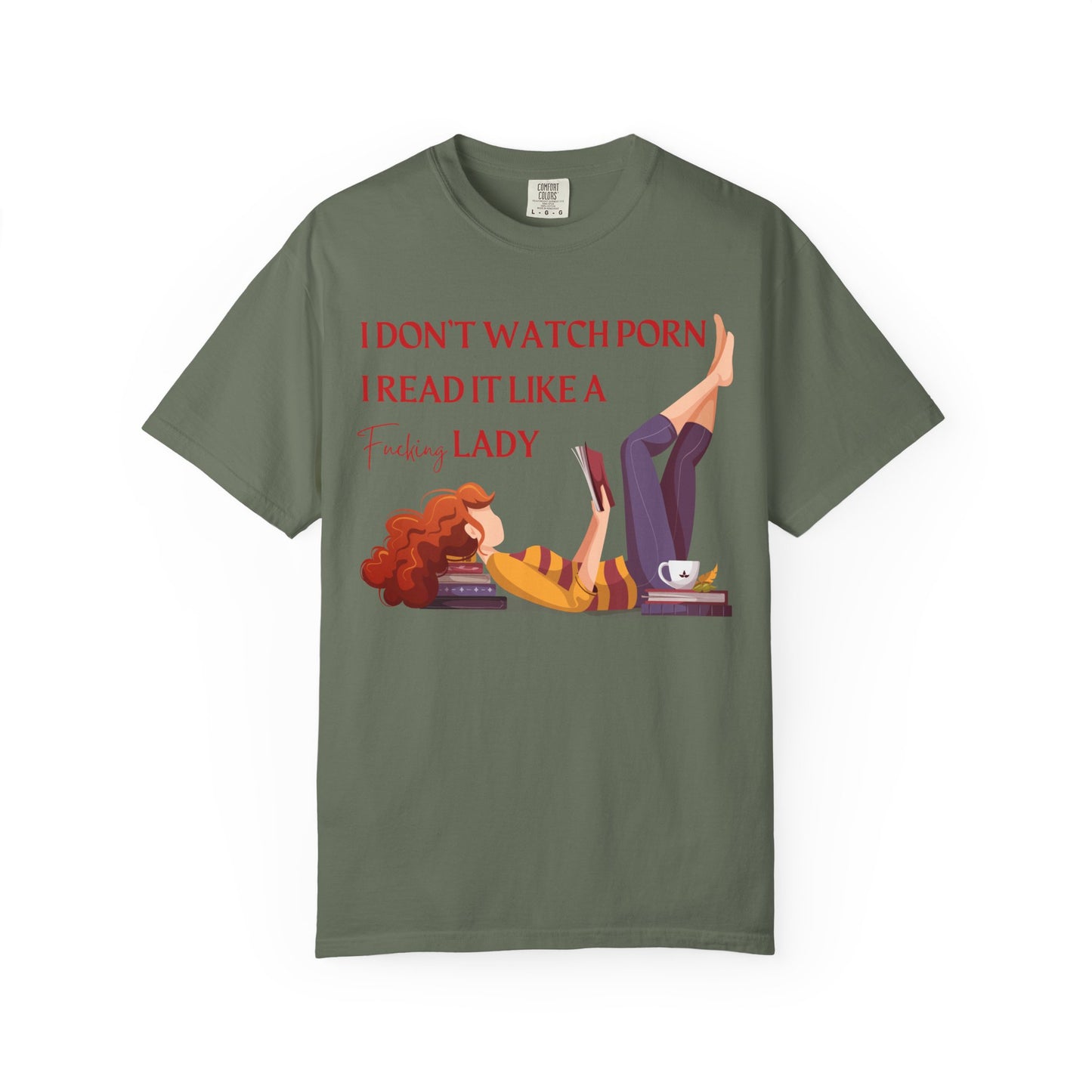 I Don’t Watch Porn, I Read It Like a Fancy Lady Tee | Spicy BookTok Humor Shirt