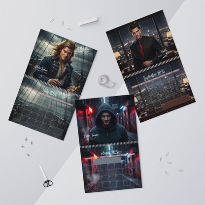 My Book Boyfriends 2026 Wall Calendar – Romantasy & BookTok Art Calendar