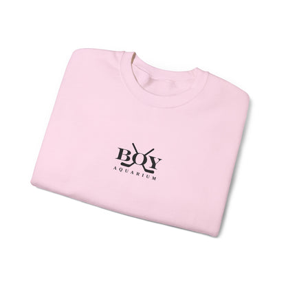 Boy Aquarium Hockey Embroidery Sweatshirt | Minimal Reader Crewneck