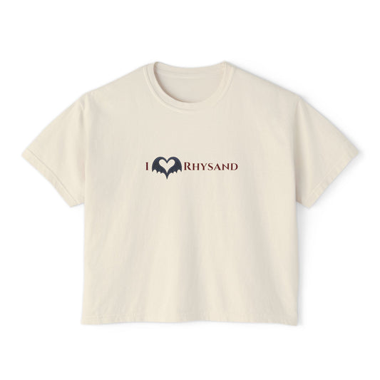 BookTok Rhysand Boxy Tee | Women's Boxy Tee | Casual Graphic T-Shirt, Everyday Wear, Gift for Her, Minimalist Style, Comfy Tee