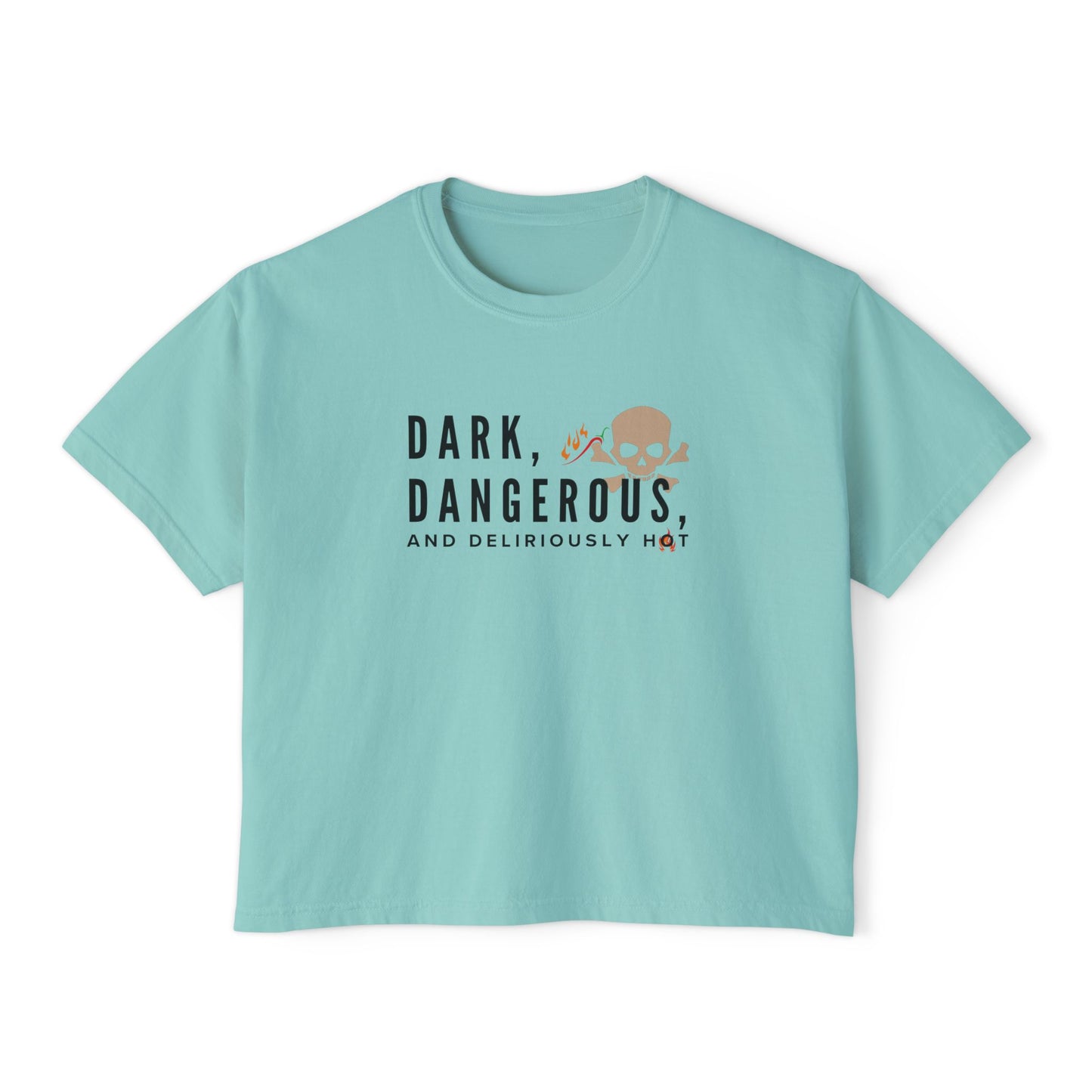 Boxy Tee - BookTok Inspired Dark, Dangerous, and Deliriously Hot Statement Tee for Women