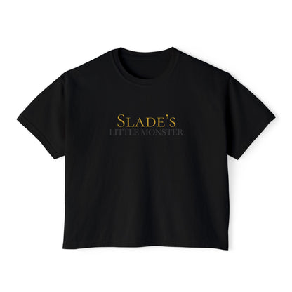 Slade Little Monster Women's Boxy Tee - Perfect for Birthdays, Gift for Mom, Casual Wear, Everyday Comfort