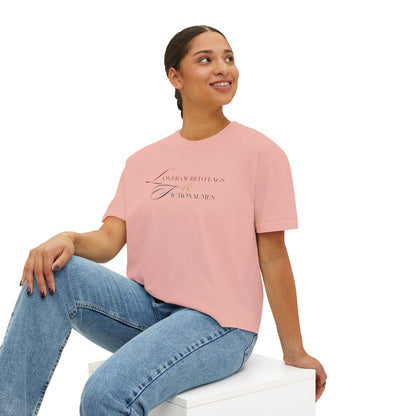 Women's Boxy Tee - BookTok Lover of Red Flags and Fictional Men