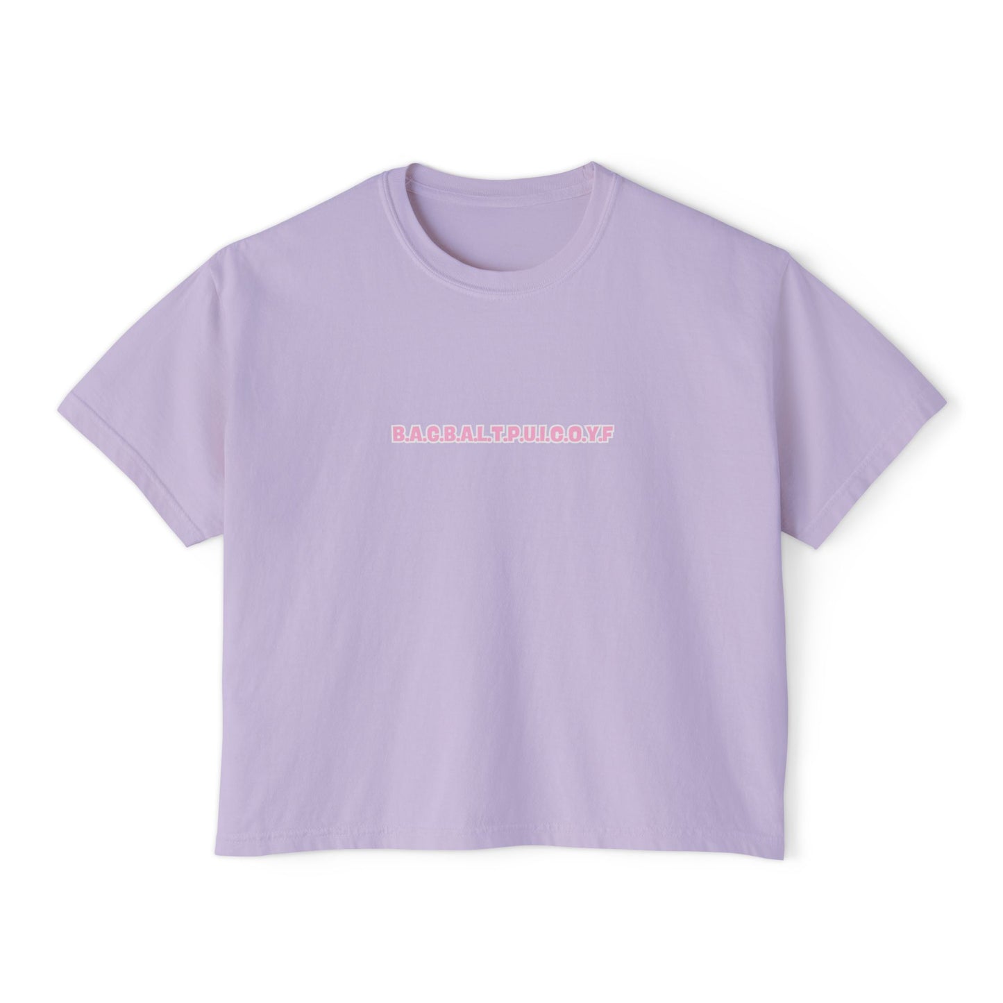 B.A.G.B.A.L.T.P.U.I.C.O.Y.F Minimalist Tee | Subtle Spicy BookTok Shirt