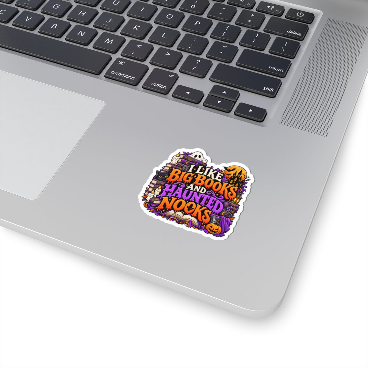 Big Books & Haunted Nooks Sticker | Halloween Reader Decal
