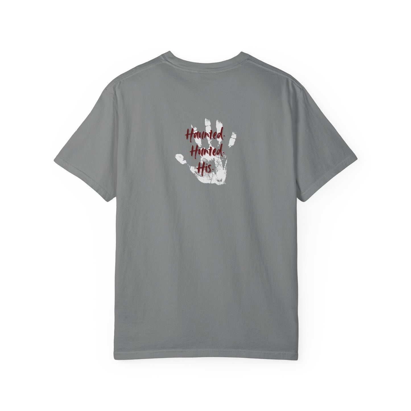 Handprint Unisex Garment-Dyed T-Shirt - Unique Casual Wear | Haunted. Hunted. His.