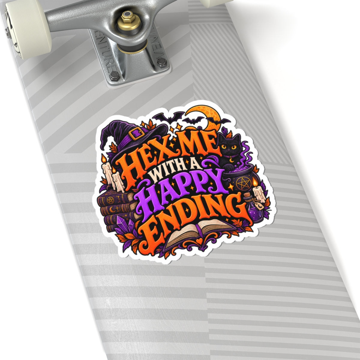 Hex Me With a Happy Ending Sticker | Witchy Romance Decal