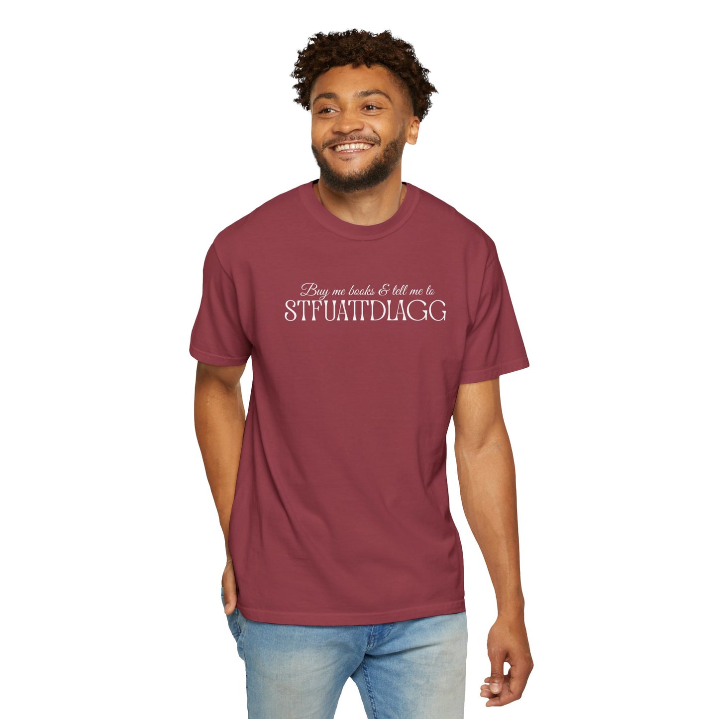 STFUATTDLAGG Playful Unisex Garment-Dyed T-Shirt | Casual Style for Everyday Wear | Gift for Friends, Birthdays, Holidays, Family Gatherings