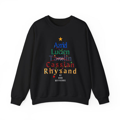 ACOTAR Book Boyfriends Christmas Sweatshirt | Rhysand, Cassian, Azriel Holiday Pullover