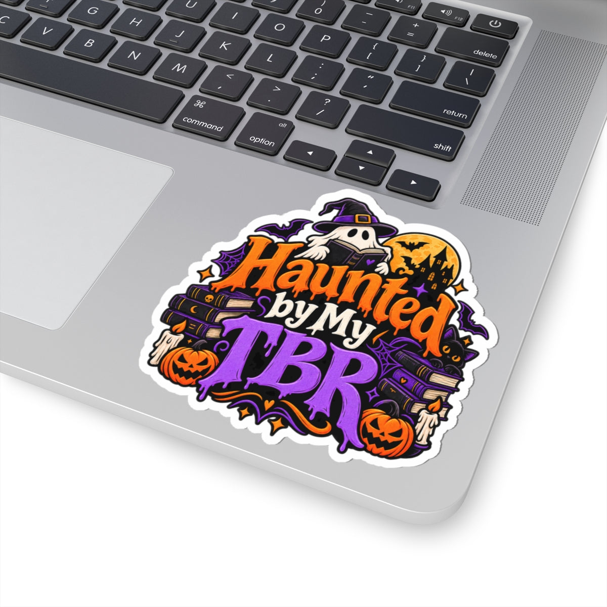 Haunted by My TBR Sticker | Funny Halloween Reader Decal